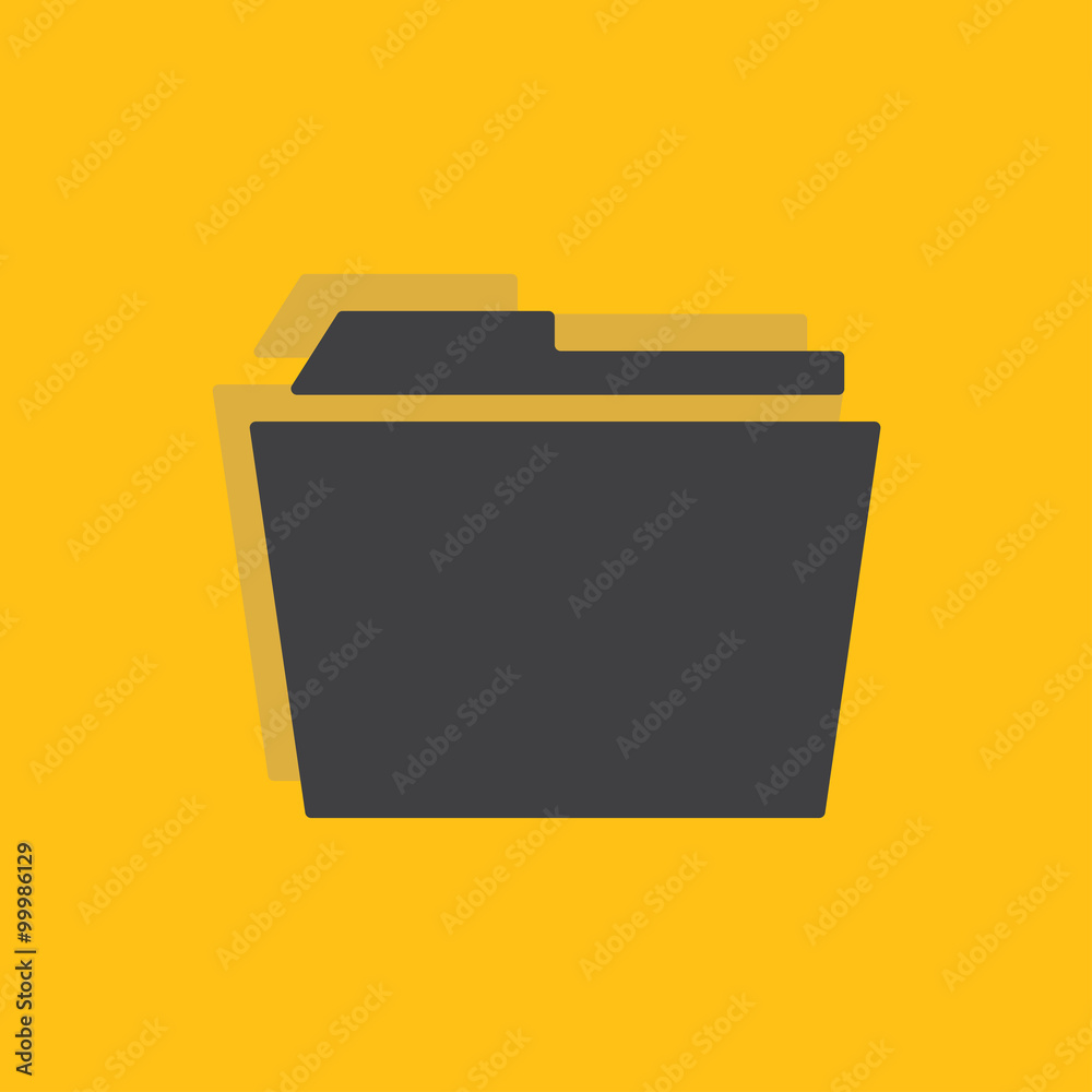 File folder icon for web and mobile.