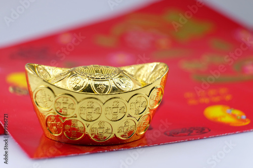 Gold and Red Packet lucky money