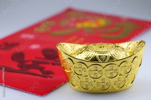 Gold and Red Packet lucky money