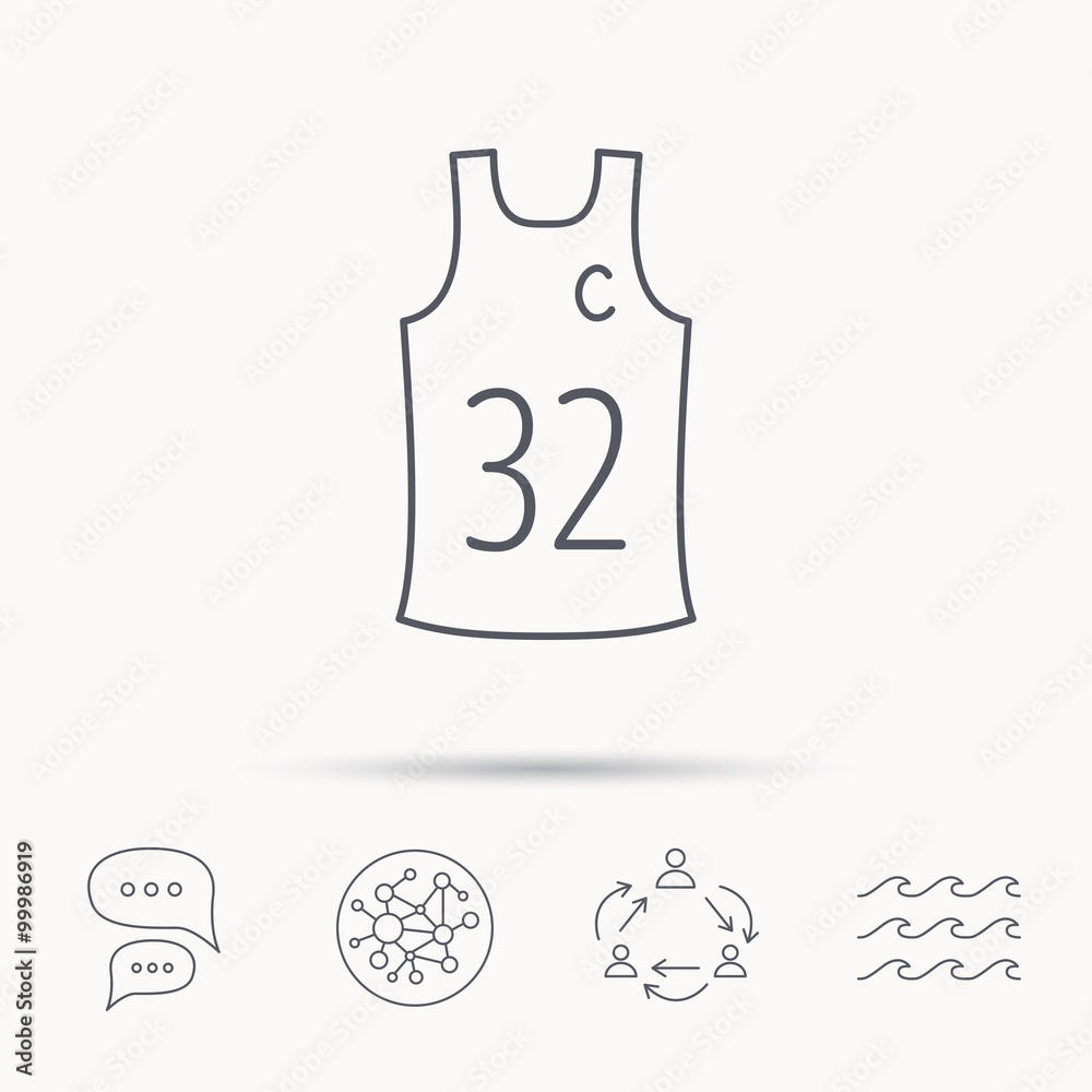 Team captain icon. Basketball shirt sign. Team captain icon. Basketball shirt sign.