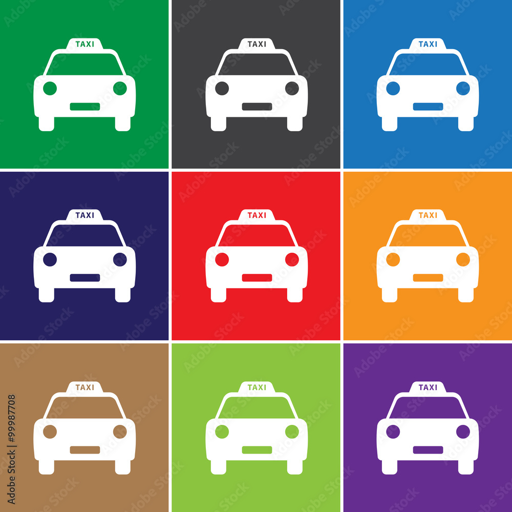 Taxi icon for web and mobile.