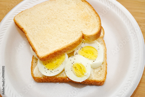 Whole Egg Sandwich for Lunch or Breakfast