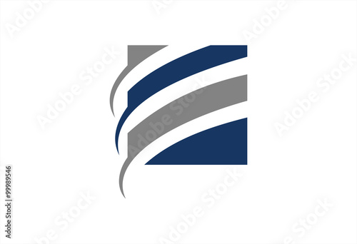 Abstract lines business concept logo