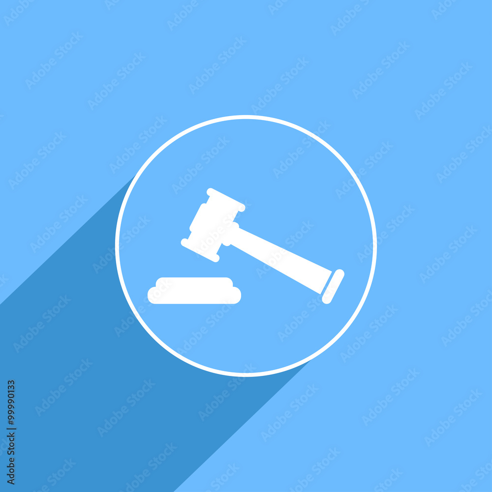 Law, court sign icon, vector illustration. Flat design style for Law, court sign icon, vector illustration. Flat design style for