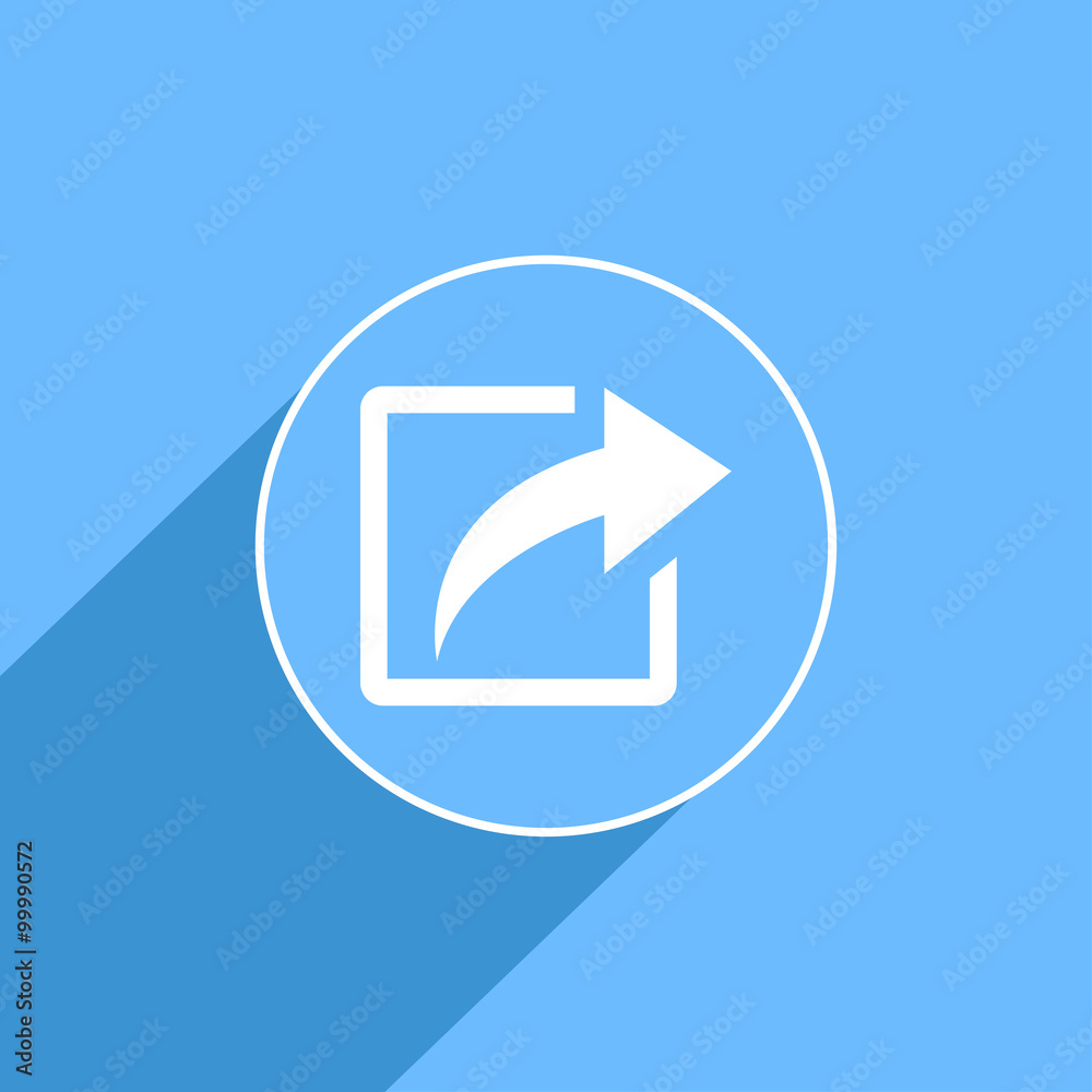 Share sign icon, vector illustration. Flat design style for web Share sign icon, vector illustration. Flat design style for web