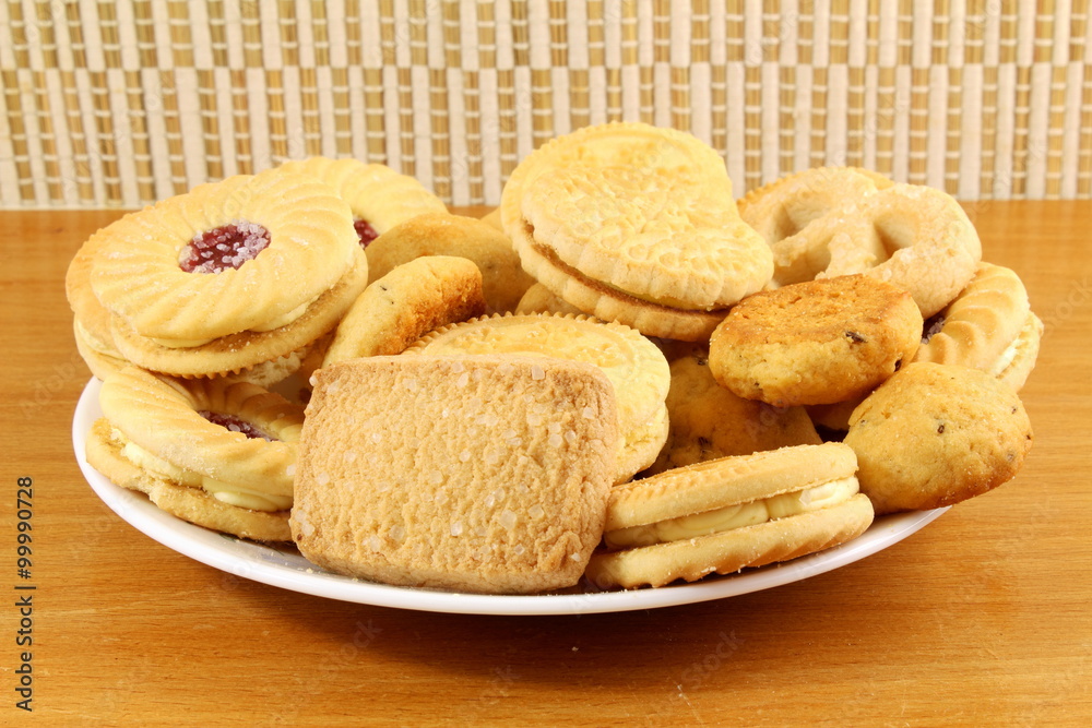 cookies in plate