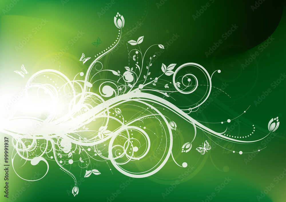 Spring or summer floral background, vector illustration Spring or summer floral background, vector illustration