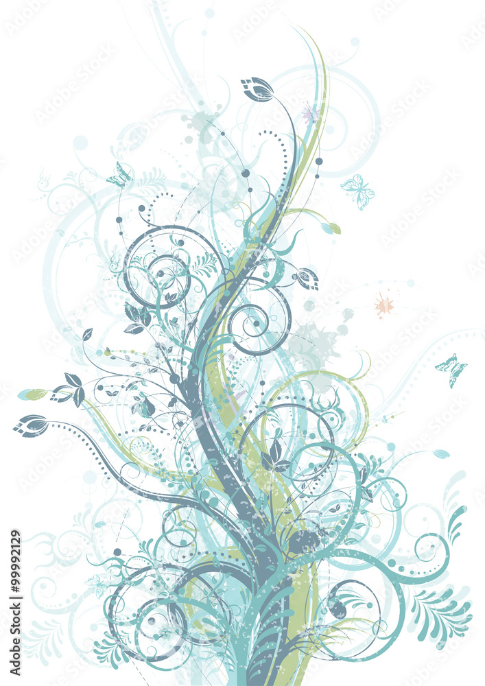 Spring floral Abstract Decorative Design, vector illustration Spring floral Abstract Decorative Design, vector illustration