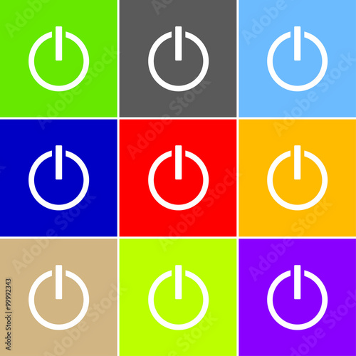 Power on off sign icon, vec...