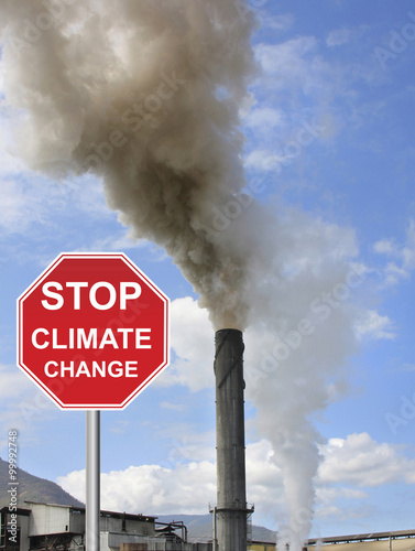 sugar mill and stop climate change sign