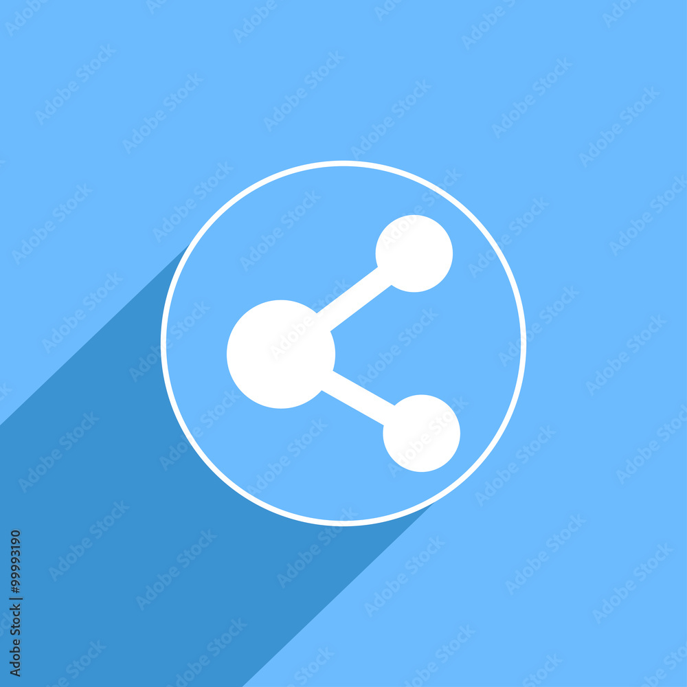 Share sign icon, vector illustration. Flat design style for web Share sign icon, vector illustration. Flat design style for web