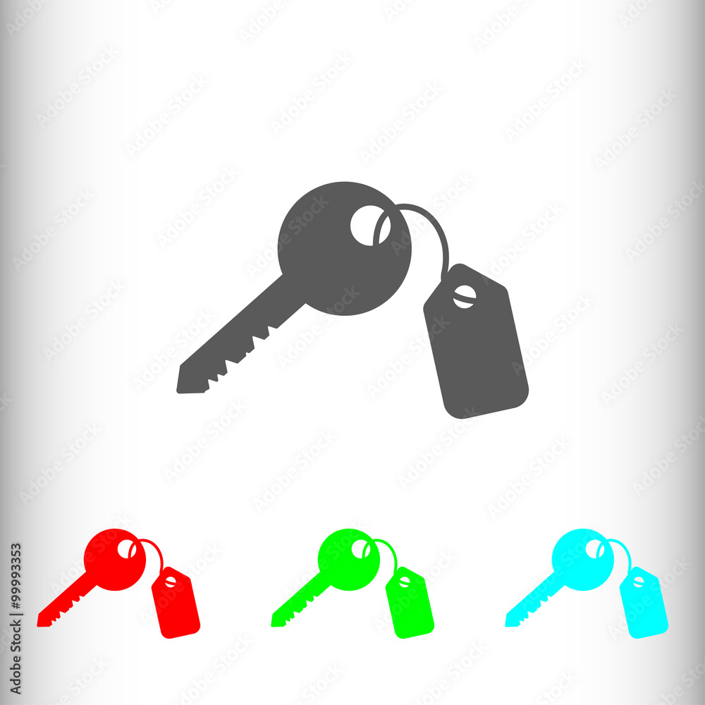 Key sign icon, vector illustration. Flat design style for web an Key sign icon, vector illustration. Flat design style for web an