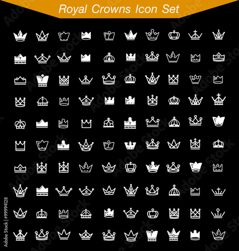 Royal Crown Icon Set