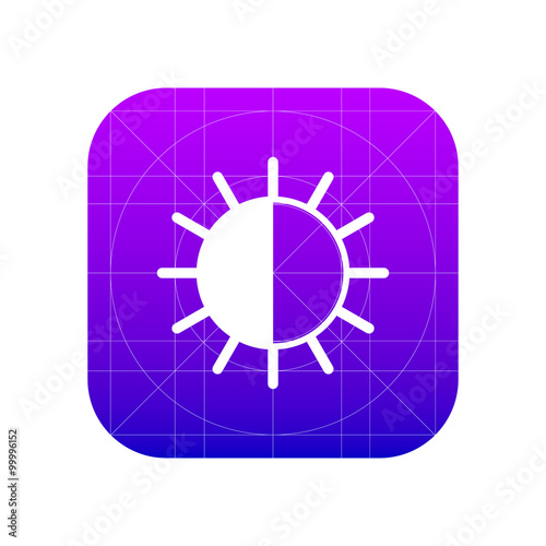 Brightness sign icon, vector illustration. Flat design style for