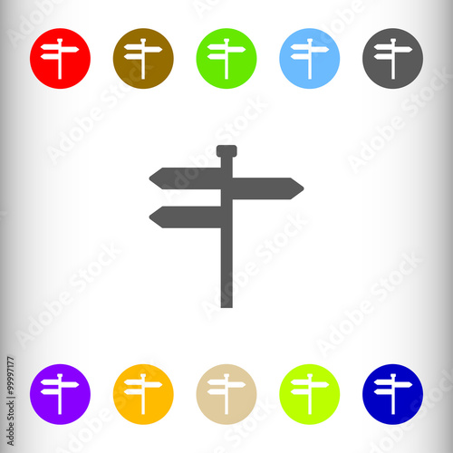 sign icon, vector illustrat...
