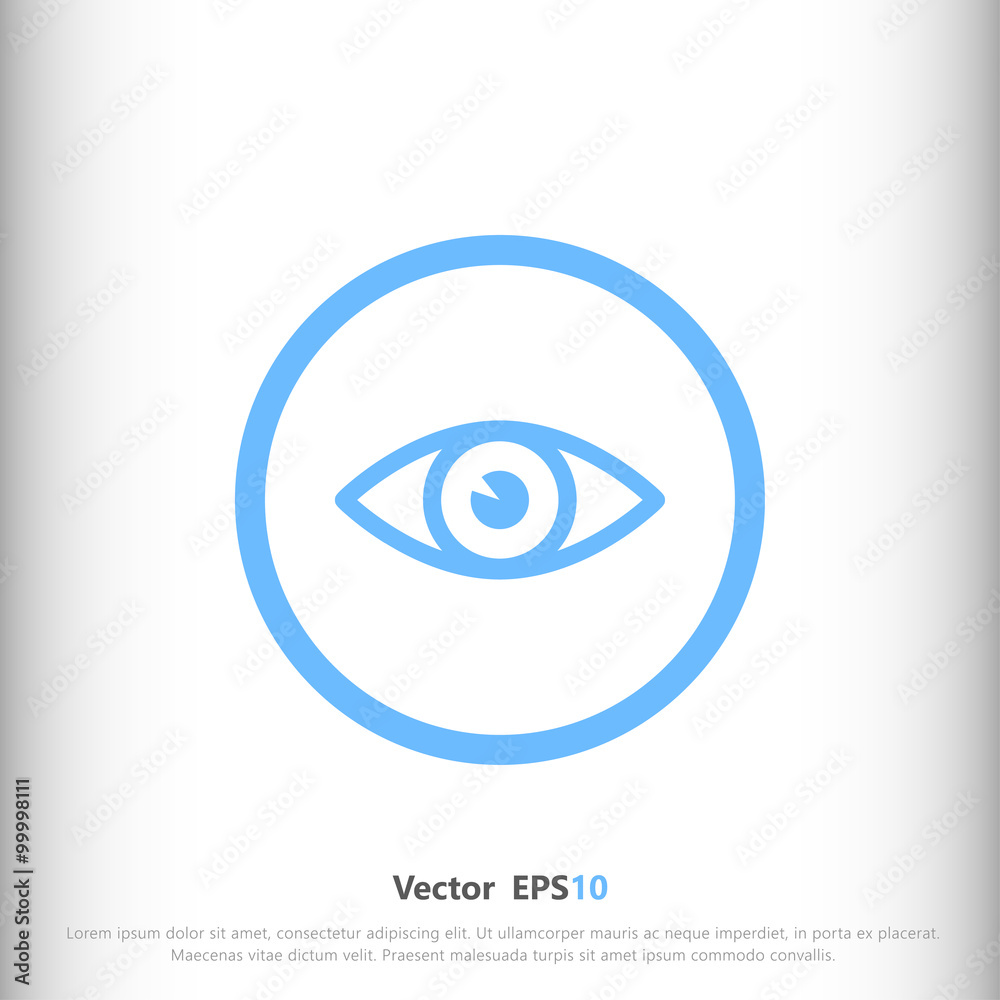 Eye sign icon, vector illustration. Flat design style for web an Eye sign icon, vector illustration. Flat design style for web an
