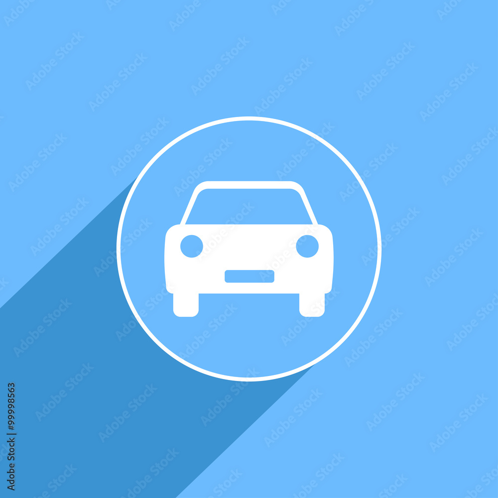 Automobile, car sign icon, vector illustration. Flat design styl Automobile, car sign icon, vector illustration. Flat design styl