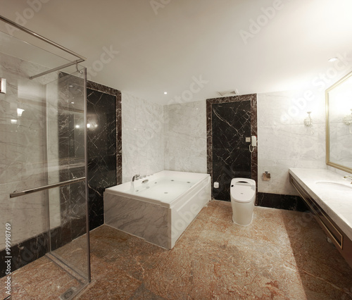 Hotel bathroom interiors