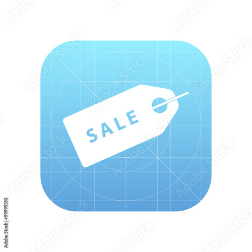 Sale ticket sign icon, vector illustration. Flat design style fo