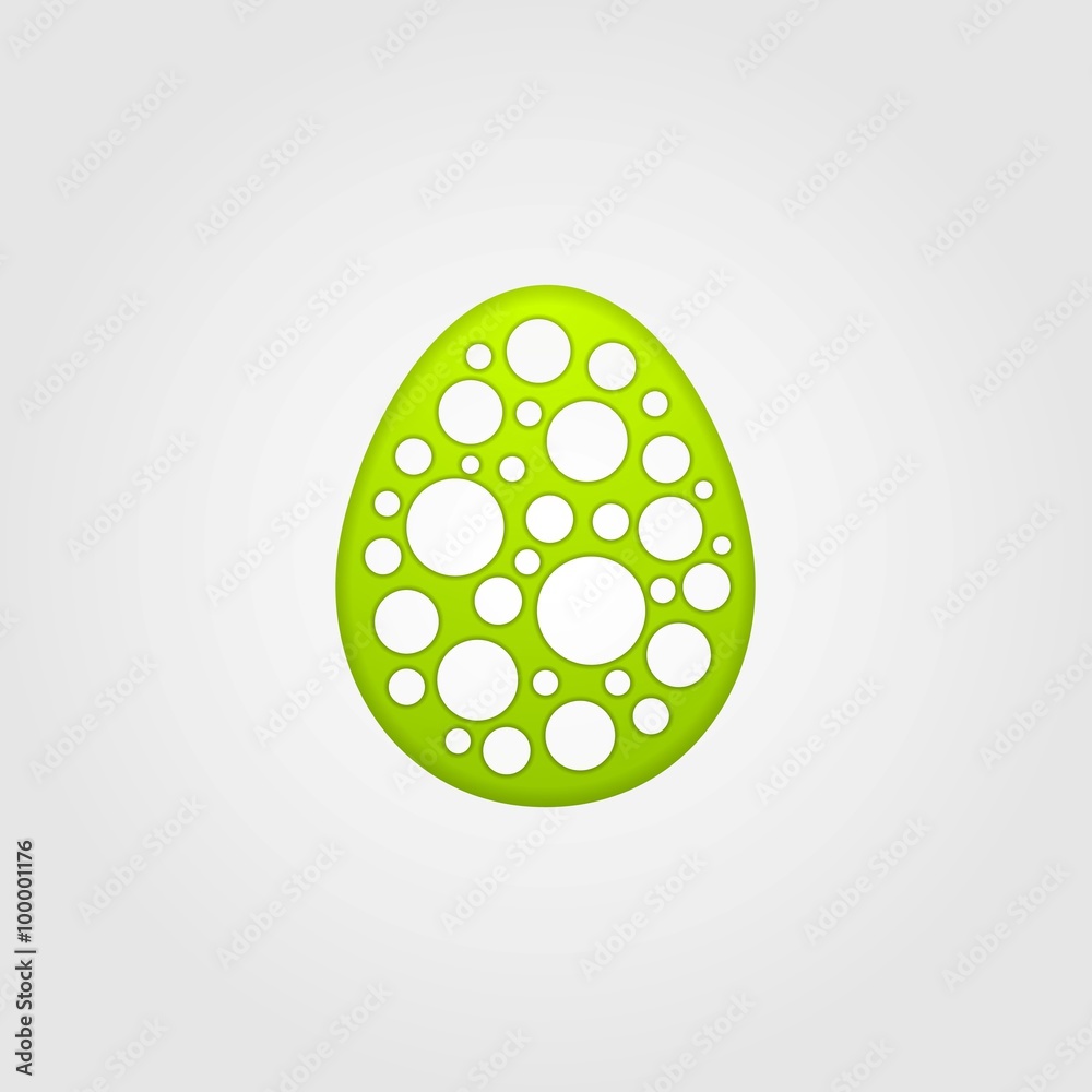 Abstract green grey Easter egg vector background Abstract green grey Easter egg vector background