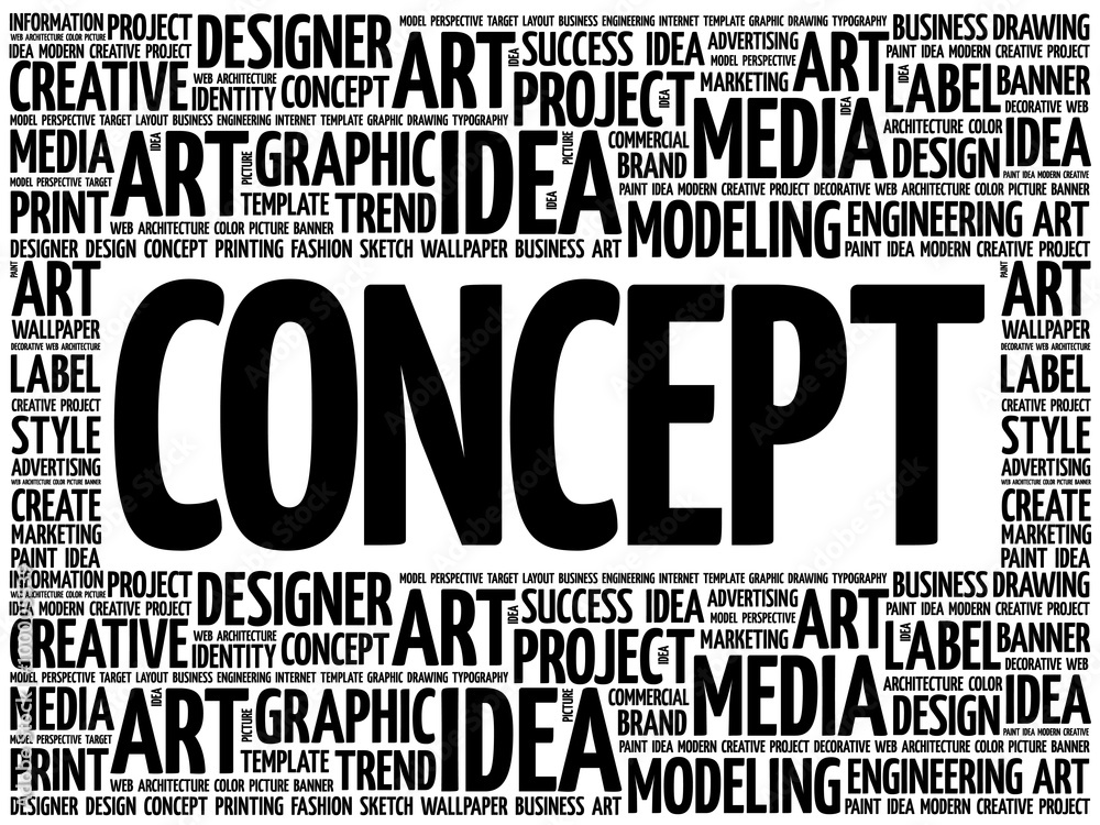 CONCEPT word cloud, creative business concept background