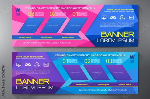 Modern Banner Business Design Template Background.