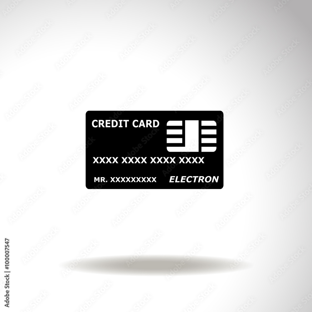 Credit Card vector Icon.