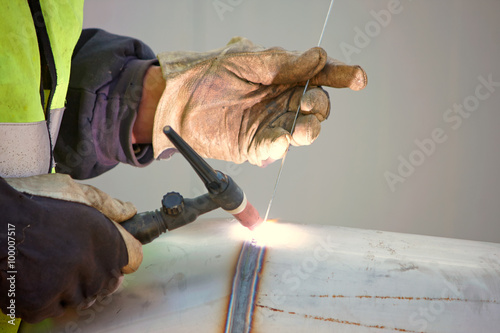 Принти на полотні tig welding