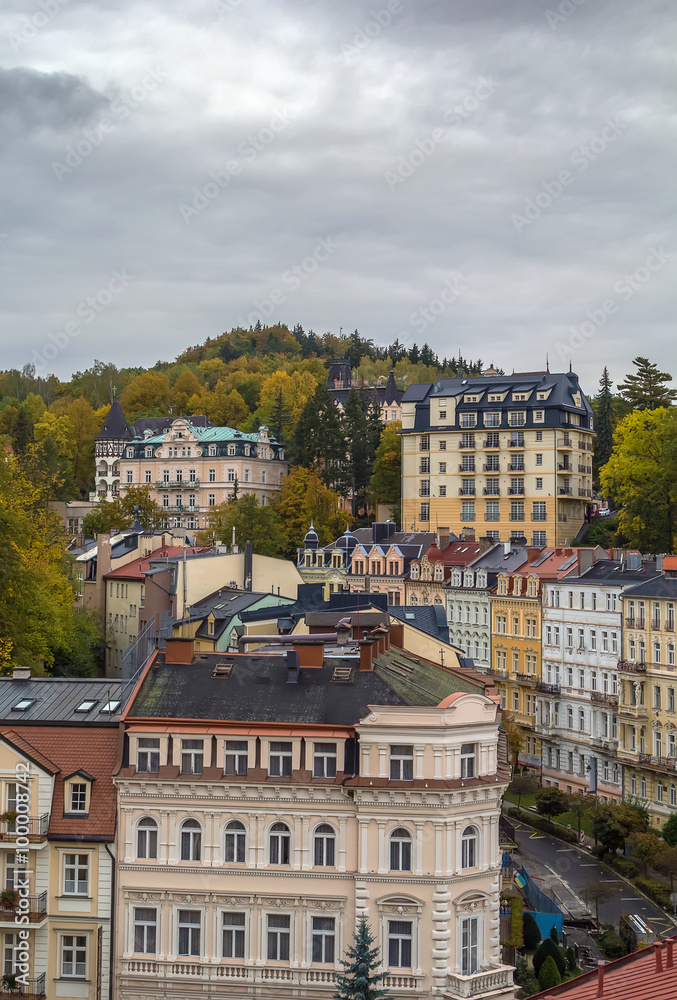 Fototapeta premium View of Karlovy Vary, Czech republic
