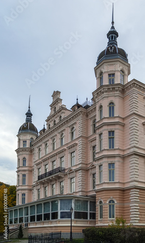 building in Karlovy Vary, Czech republic