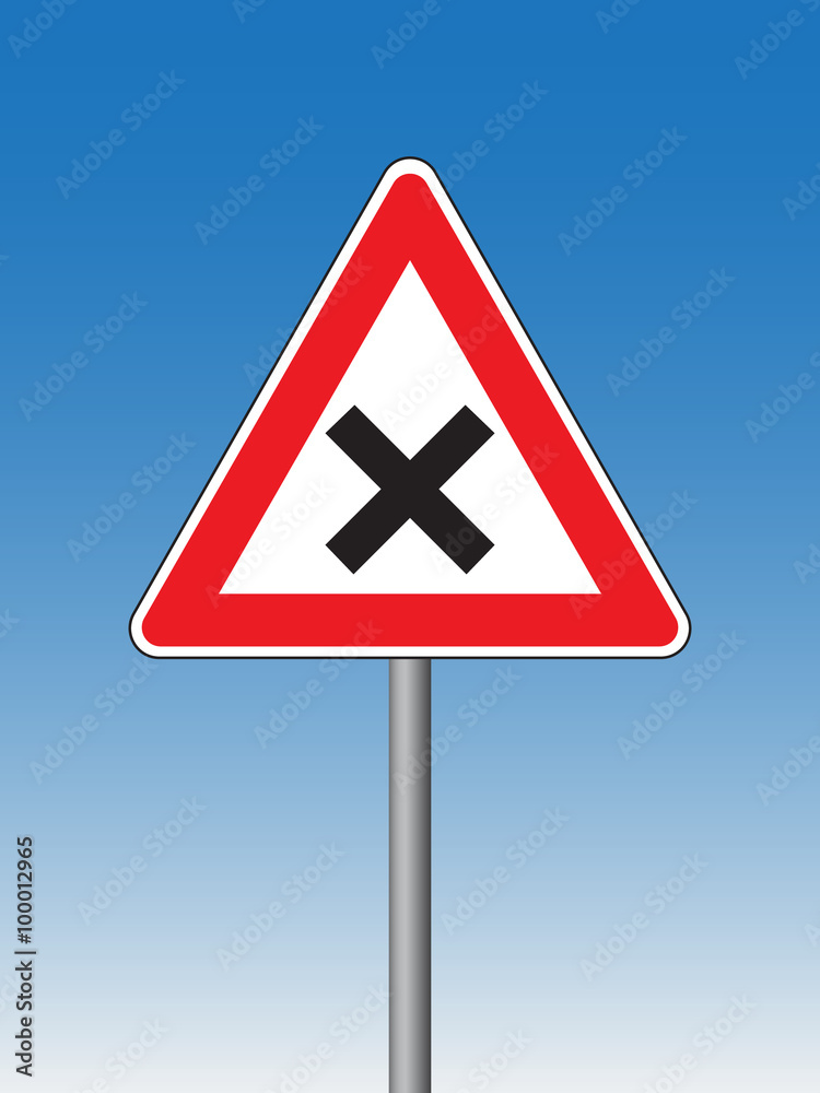 uncontrolled junction sign