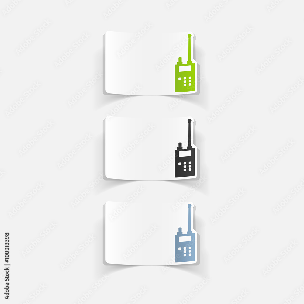 realistic design element. police radio realistic design element. police radio