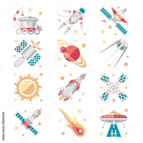 Space Icons Vector Set