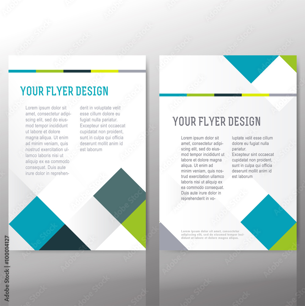 Abstract flyer vector template Abstract flyer vector template