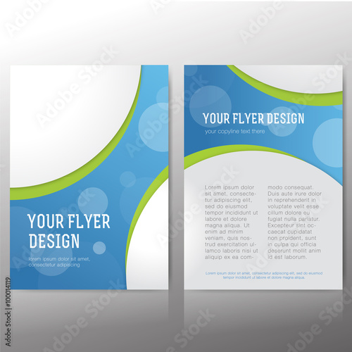 Abstract flyer vector template