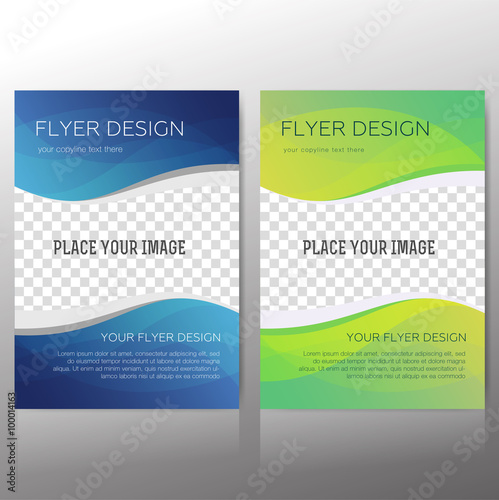 Abstract flyer vector template