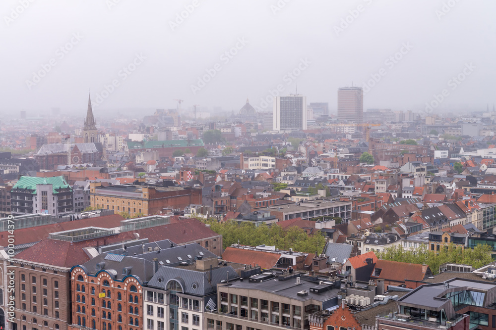 Aerial view of Antwerp, Belgium