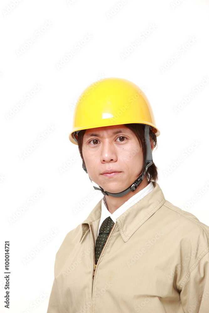 young Japanese construction worker young Japanese construction worker