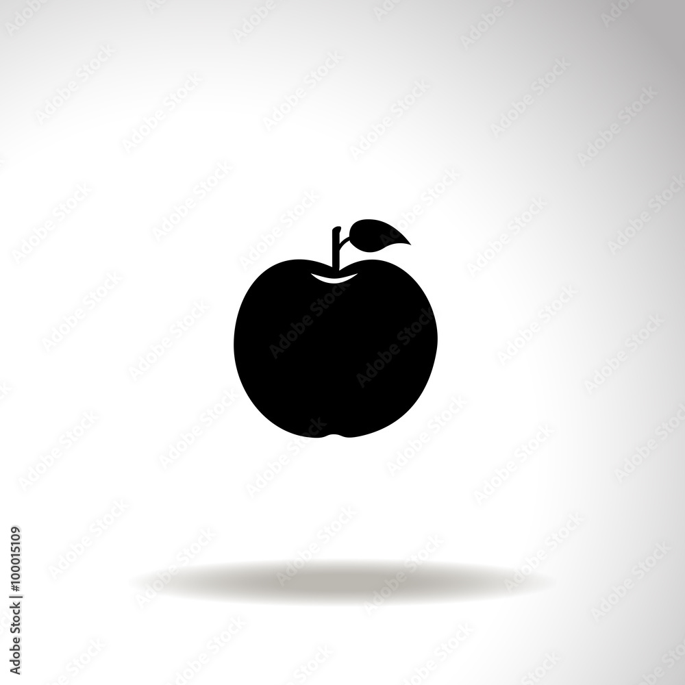 Apple vector icon. Apple vector icon.