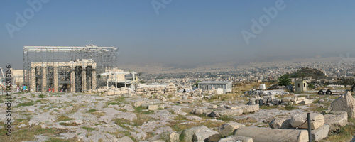 Panorama with acropolis, Greece, Athens photo