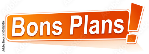 bons plans sur étiquette orange
