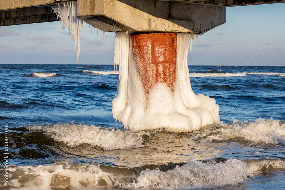 Fototapeta premium eis am meer