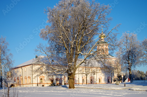 VALDAI, RUSSIA - January, 2016: Iversky monastery in Valdai, Nov