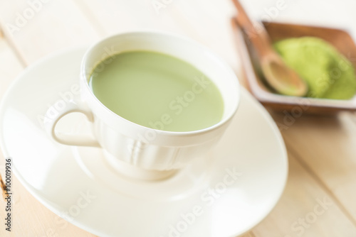 hot matcha latte