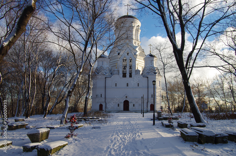 MOSCOW, RUSSIA - December, 2015: Winter day in the Kolomenskoye