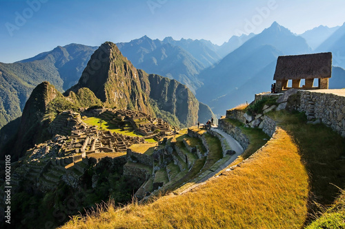 Obraz na plátně Machu Picchu sunrise, Peru