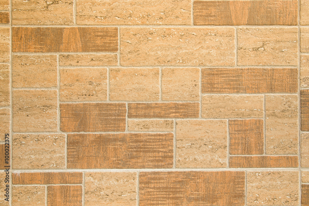 Fototapeta premium Fragment of brick wall for background. Toned