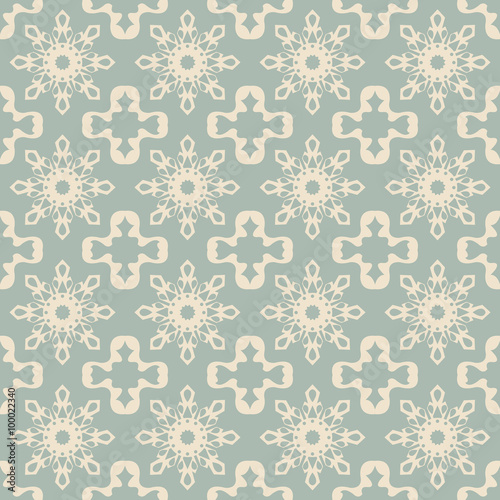 Elegant antique background image of crystal geometry kaleidoscope flower pattern. 