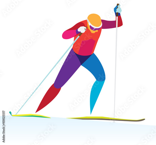 cross country skiing racing