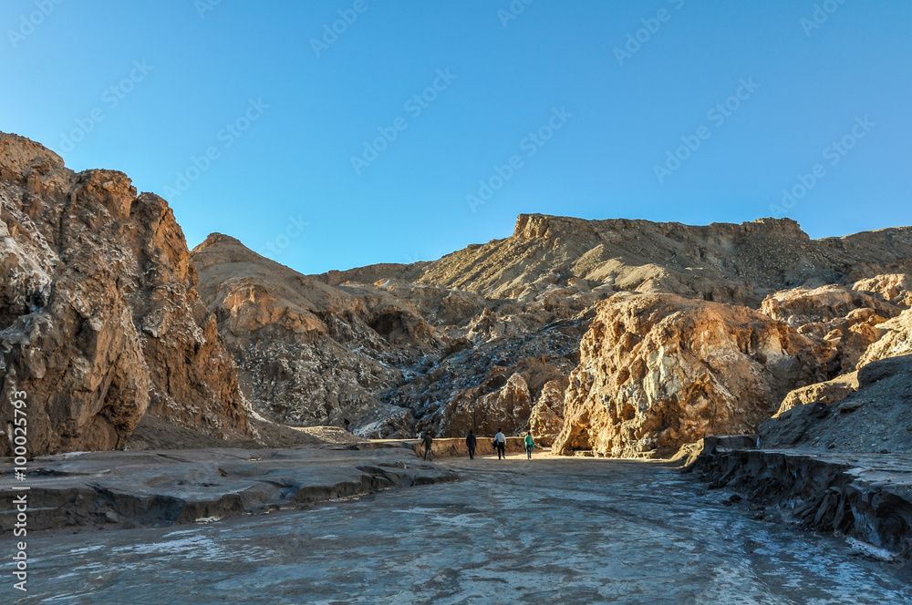 Salty mountains in the Atacama Desert, Chile